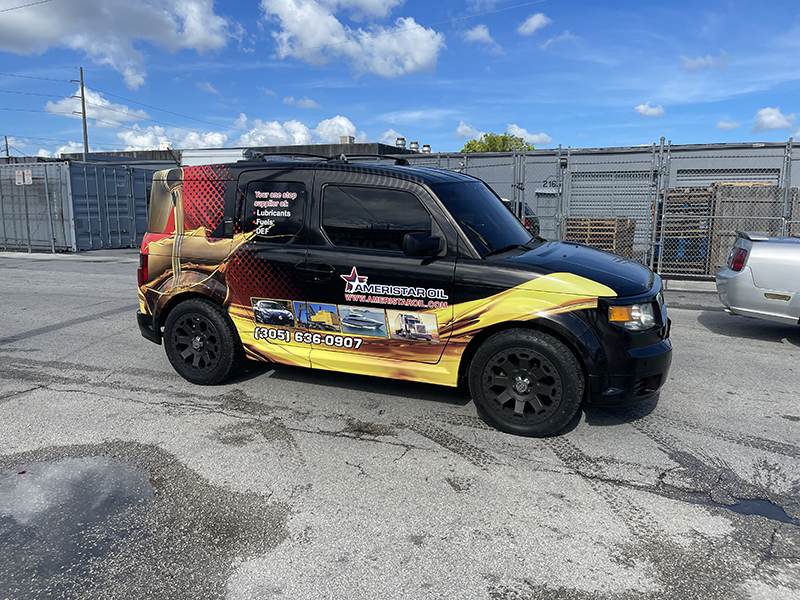 Ameristar oil suv full color wrap