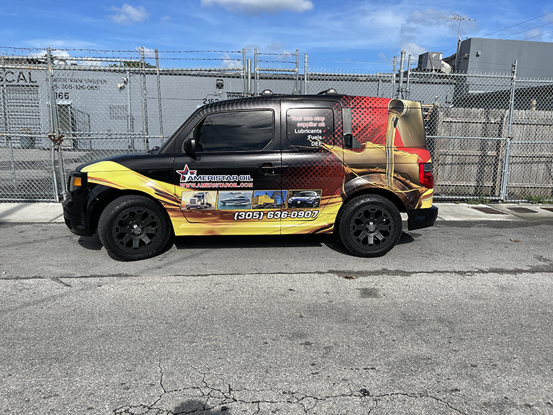 Ameristar oil suv full color wrap