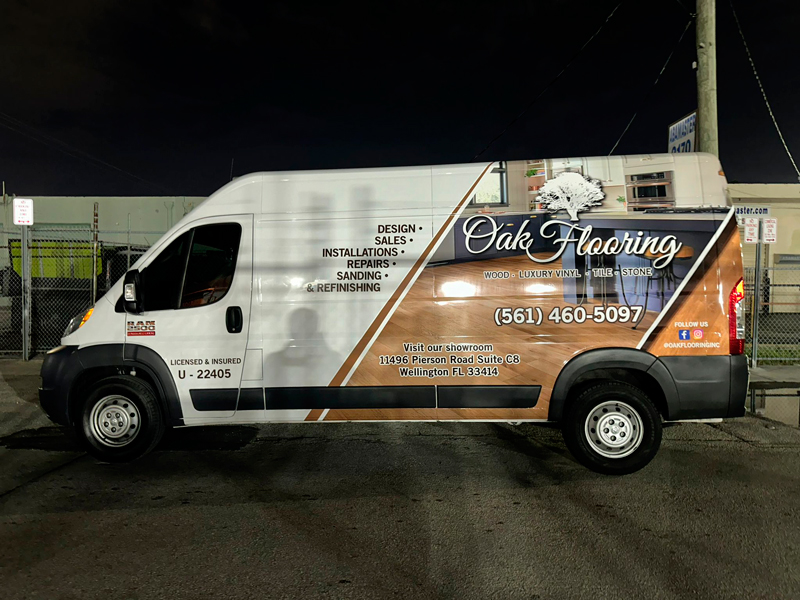 Oak Flooring RAM Partial Wrap