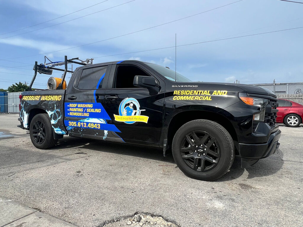 pressure cleaning pickup Full Wrap near me