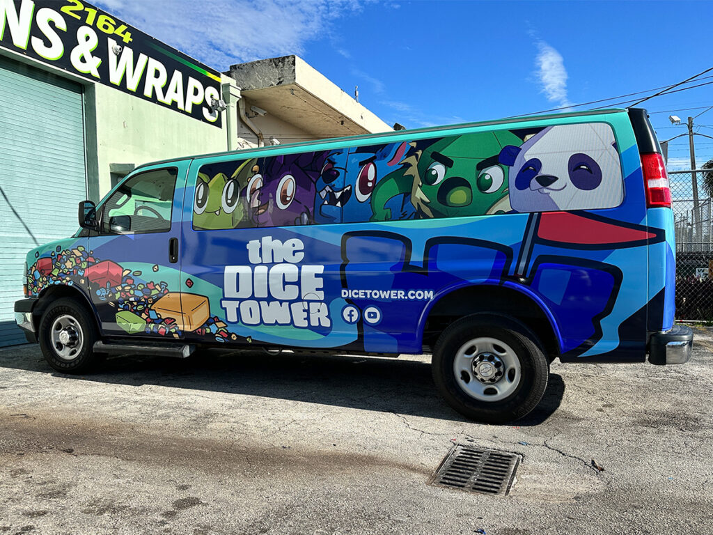 The Dice Tower Van Full Color Wrap