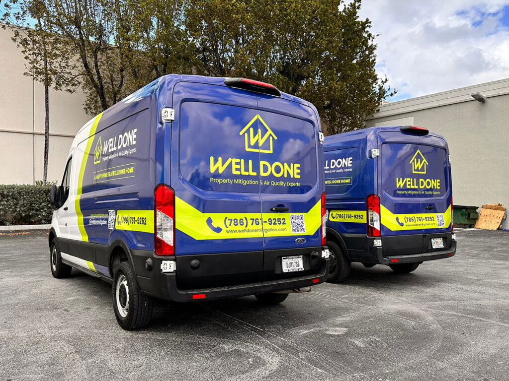 well done Ford Van Partial Wrap
